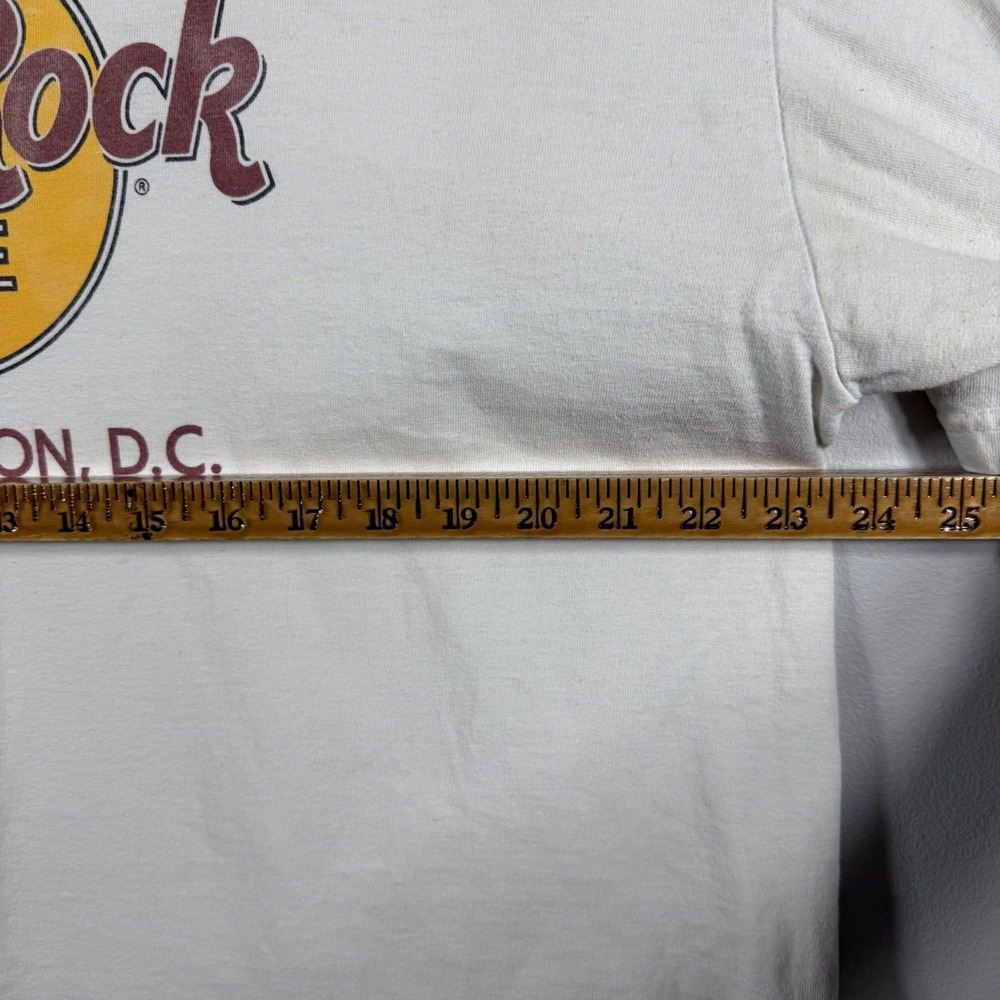 Hard Rock Cafe Vintage Washington DC Graphic T-Shirt White XL - Picture 3 of 7